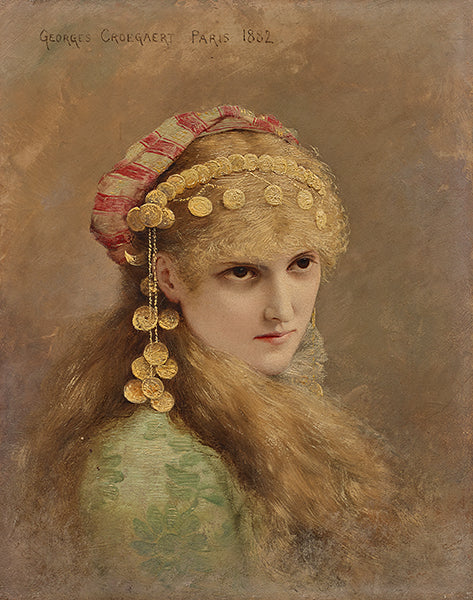 Counterpart: A Blonde, vintage artwork by Georges Croegaert, 12x8" (A4) Poster