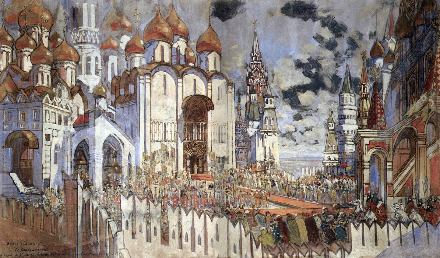 Coronation of Boris Godunov by Constantin Alexeevich Korovin,A3(16x12")Poster