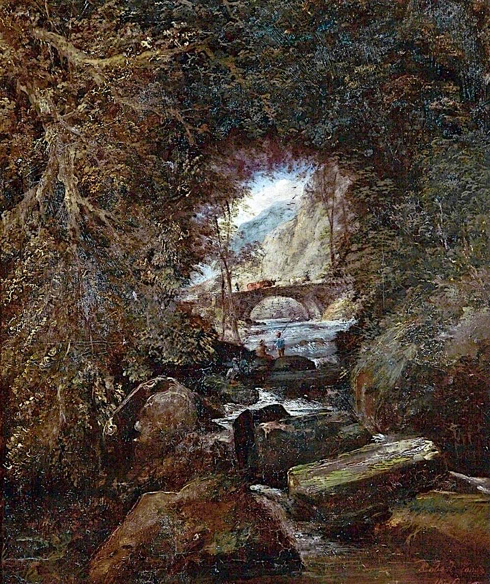 Chrickuplyrrn, Thornhill, vintage artwork by Robert Tonge, 12x8" (A4) Poster