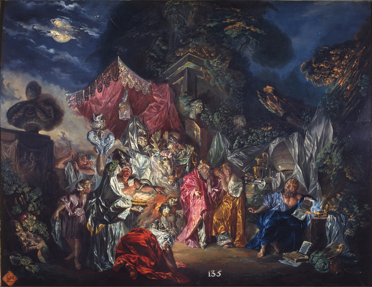 The watchfulness of Diogenes, vintage artwork by Luis Paret y Alcazar, 12x8" (A4) Poster