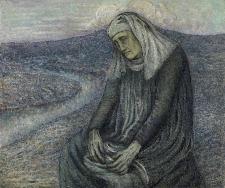 The Madonna with her Memories by William Degouve de Nuncques,A3(16x12")Poster