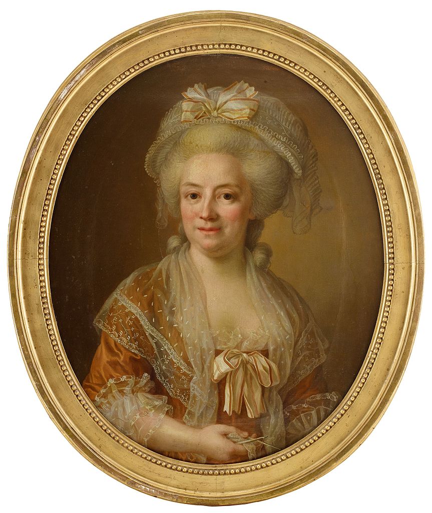 Portrait of Catharina Christina Küsel, vintage artwork by Ulrika Fredrica Pasch, 12x8" (A4) Poster