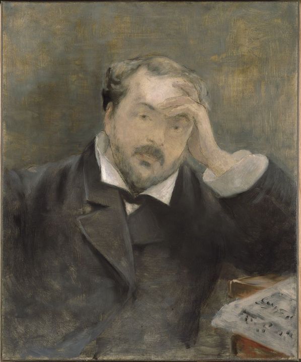 Emmanuel Chabrier, vintage artwork by Édouard Manet, 12x8" (A4) Poster