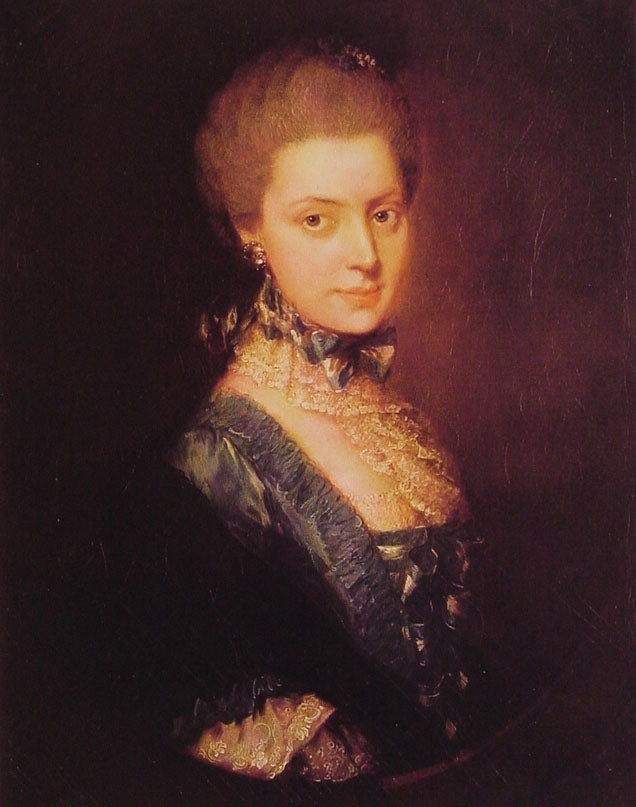 Elizabeth Wrottesley, vintage artwork by Thomas Gainsborough, 12x8" (A4) Poster