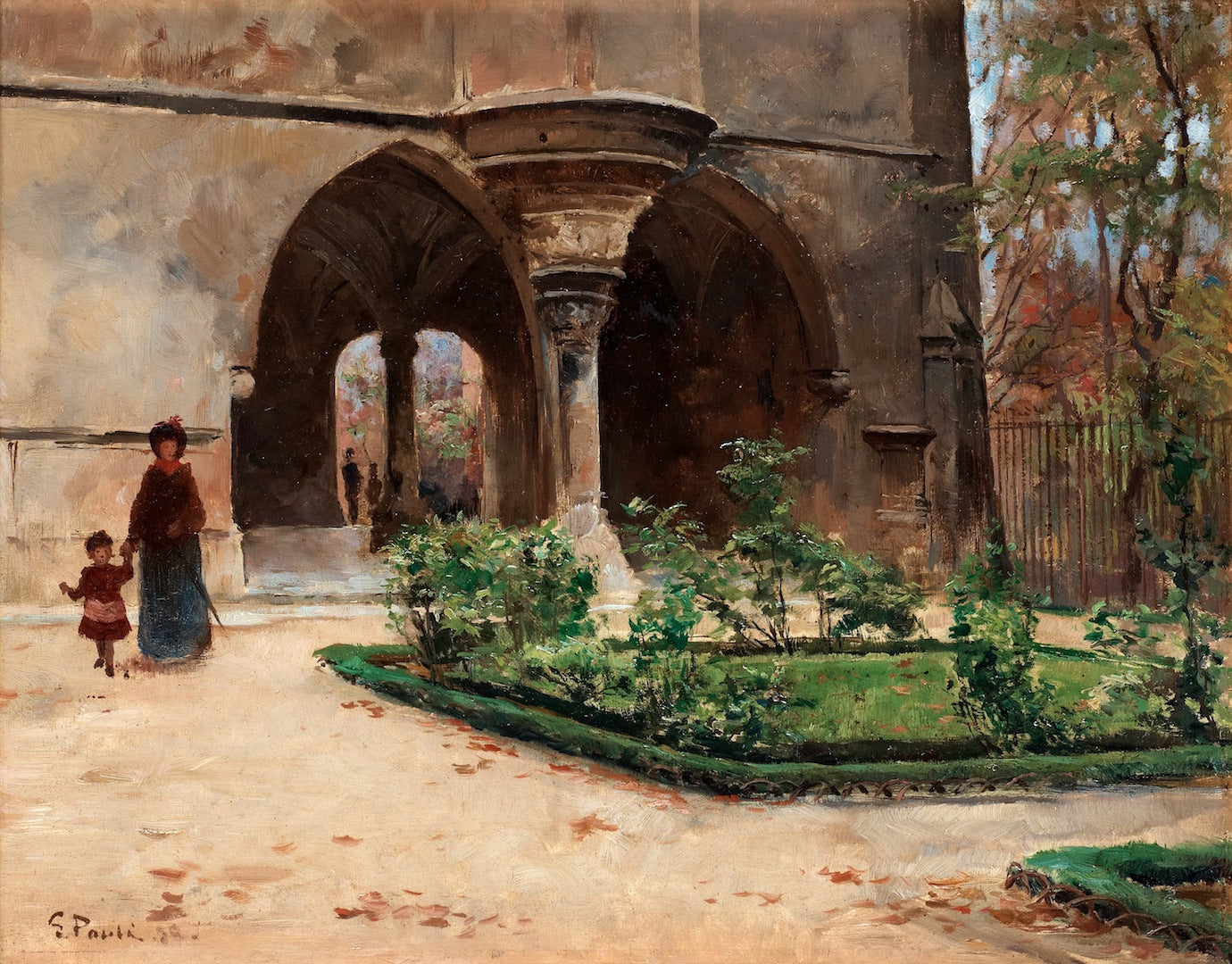 In a French Park by Georg Pauli,A3(16x12")Poster