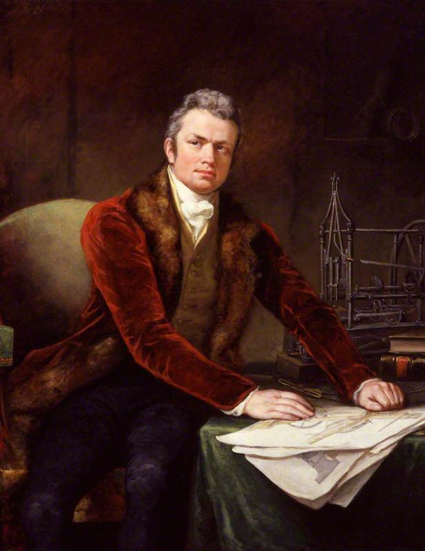 Sir Marc Isambard Brunel, vintage artwork by James Northcote, 12x8" (A4) Poster