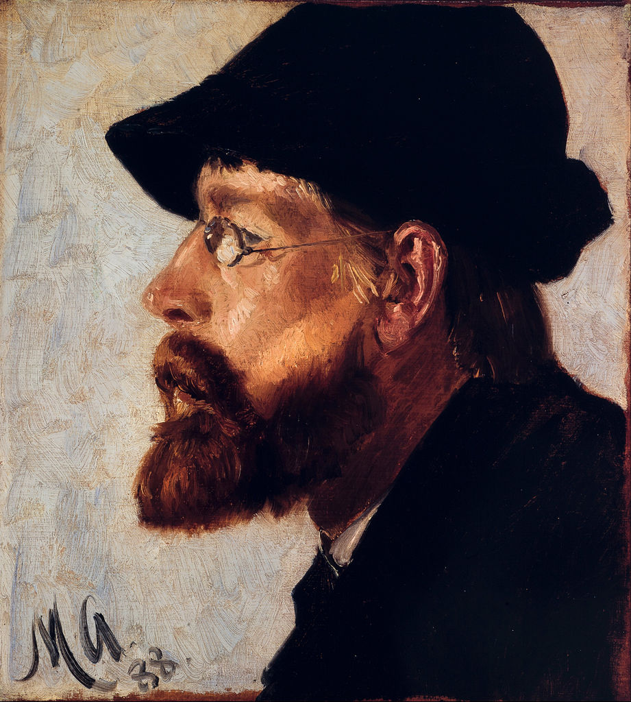 Nils Hansteen, vintage artwork by Michael Peter Ancher, 12x8" (A4) Poster