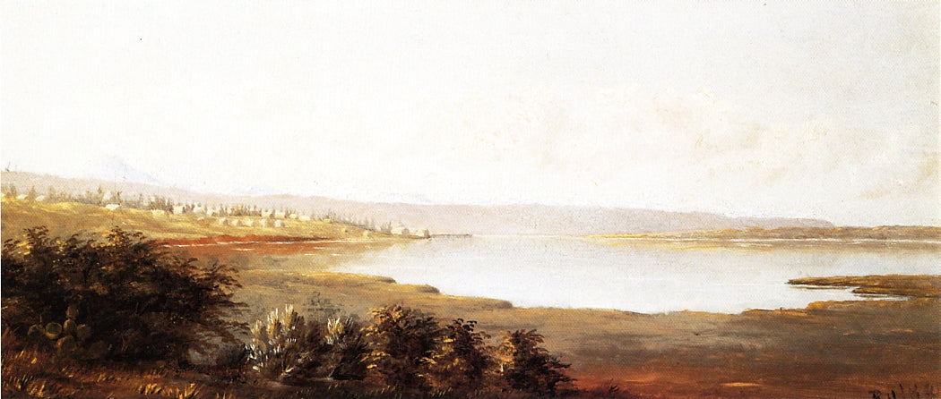 Western Settlement, vintage artwork by Ransome Gillett Holdredge, 12x8" (A4) Poster