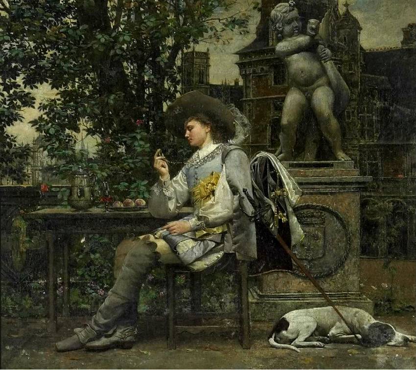 A Gallant, vintage artwork by Paul Alphonse Viry, 12x8" (A4) Poster