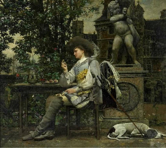 A Gallant, vintage artwork by Paul Alphonse Viry, 12x8" (A4) Poster