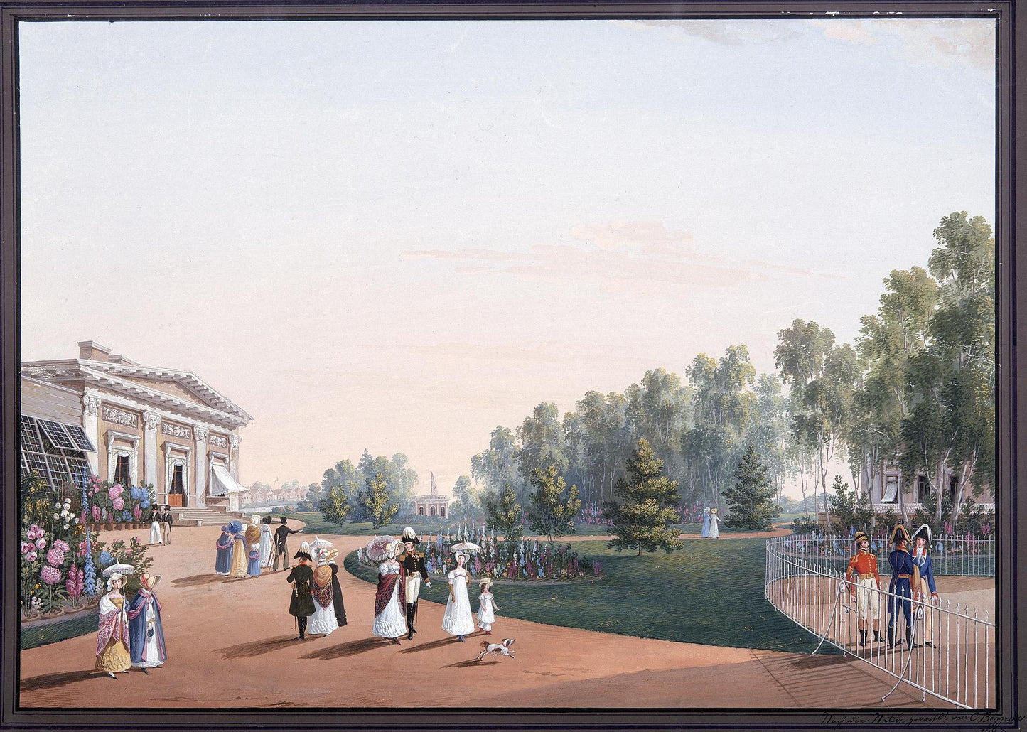 Park near the Yelagin Palace, St. Petersburg, vintage artwork by Karl Beggrov, A3 (16x12") Poster Print