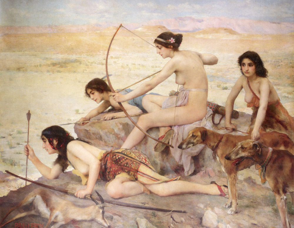 The girls of Atlas by Paul-Alexandre-Alfred Leroy,A3(16x12")Poster