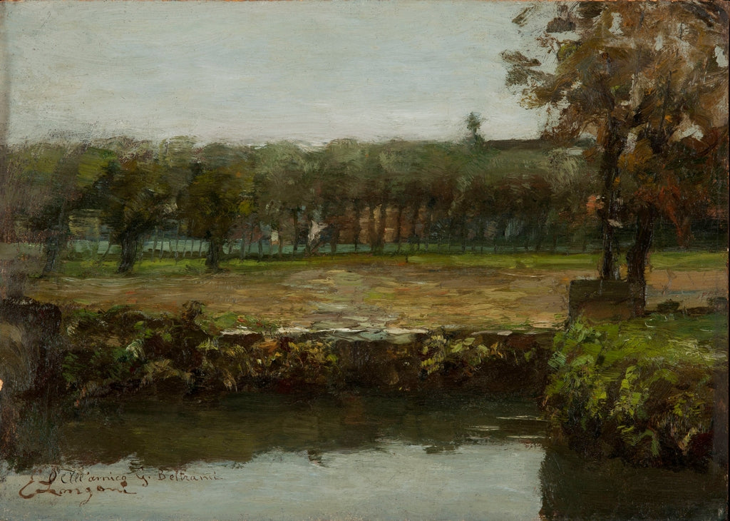 Milanese countryside by Emilio Longoni,A3(16x12")Poster