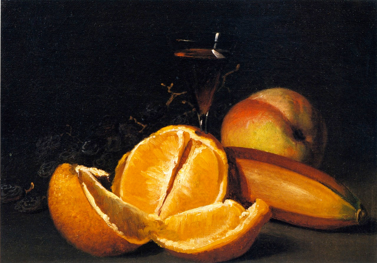 Red Wine and Orange, vintage artwork by Andrew J. H. Way, 12x8" (A4) Poster