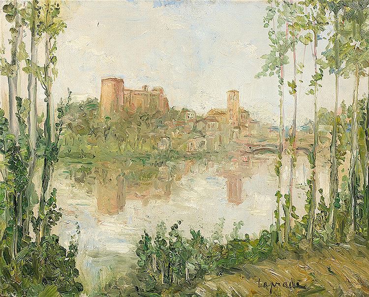 Chateau Clisson, vintage artwork by Pierre Laprade, 12x8" (A4) Poster