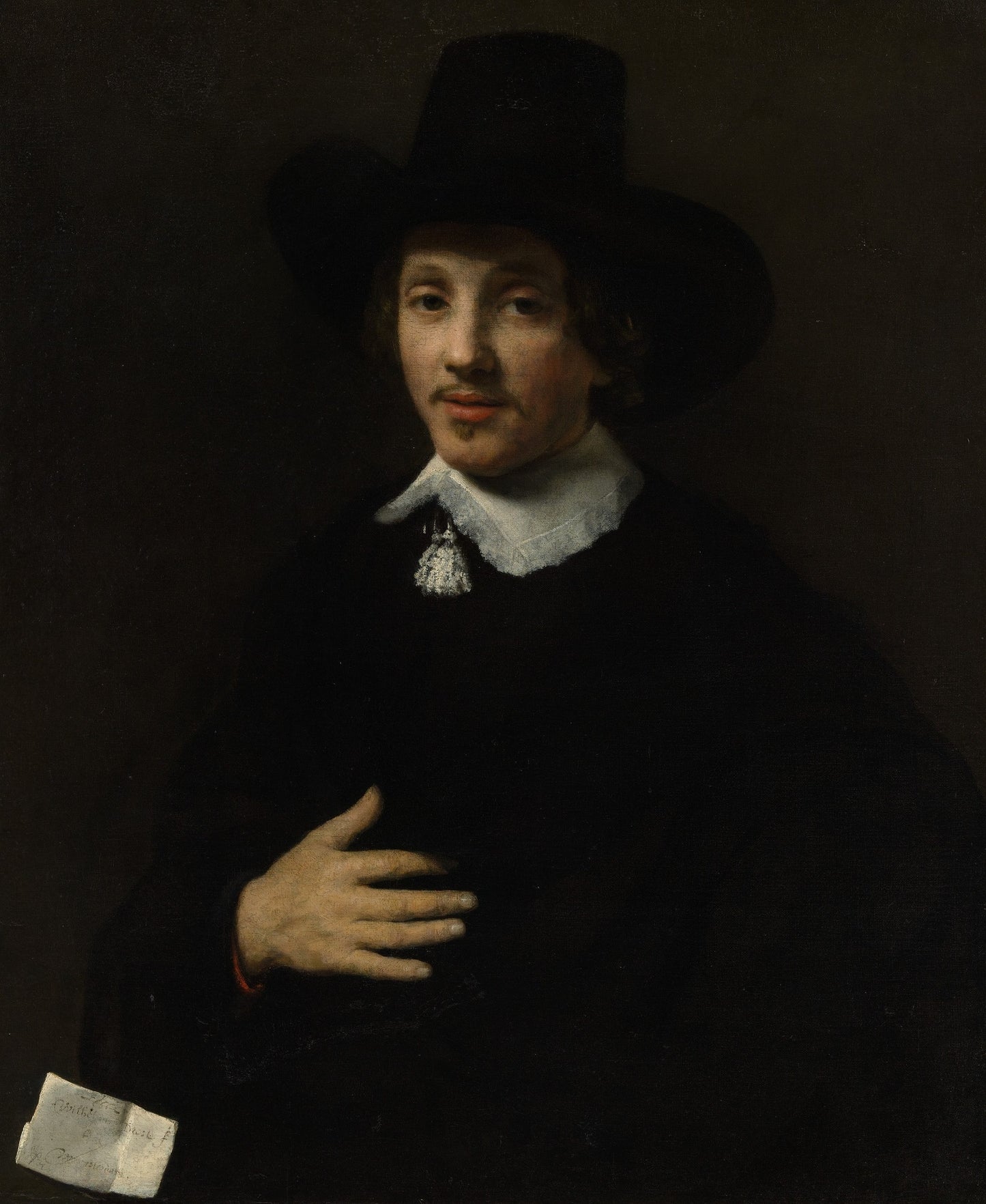 Self Portrait ?, vintage artwork by Willem Drost, 12x8" (A4) Poster
