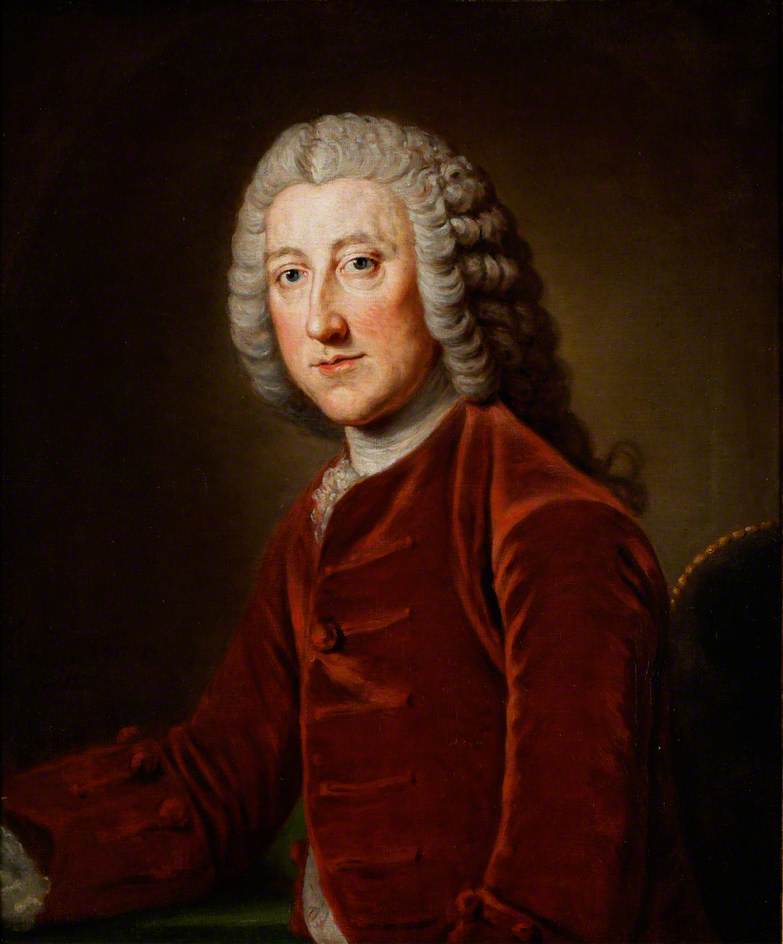 William Pitt, 1st Earl of Chatham, Prime Minister, vintage artwork by William Hoare, 12x8" (A4) Poster