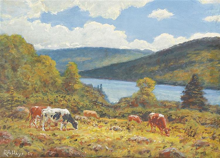 Verdant Pastures by George Arthur Hays,A3(16x12")Poster