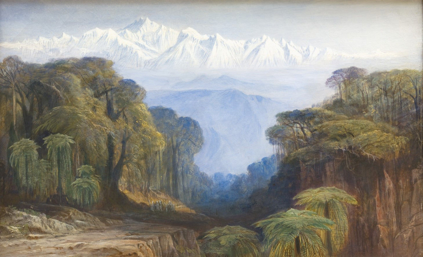 Kinchinjunga, vintage artwork by Edward Lear, A3 (16x12") Poster Print
