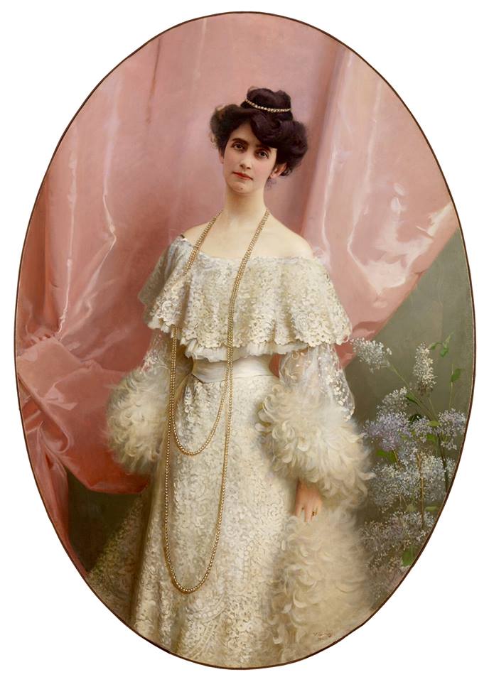 Portrait of Yole Biaggini Moschini by Vittorio Matteo Corcos,A3(16x12")Poster