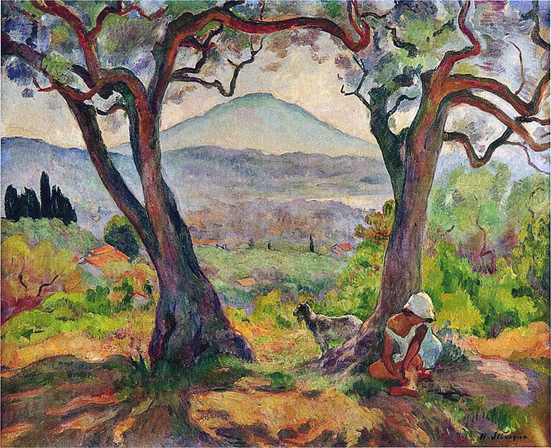 Cap Sicie, vintage artwork by Henri Lebasque, 12x8" (A4) Poster