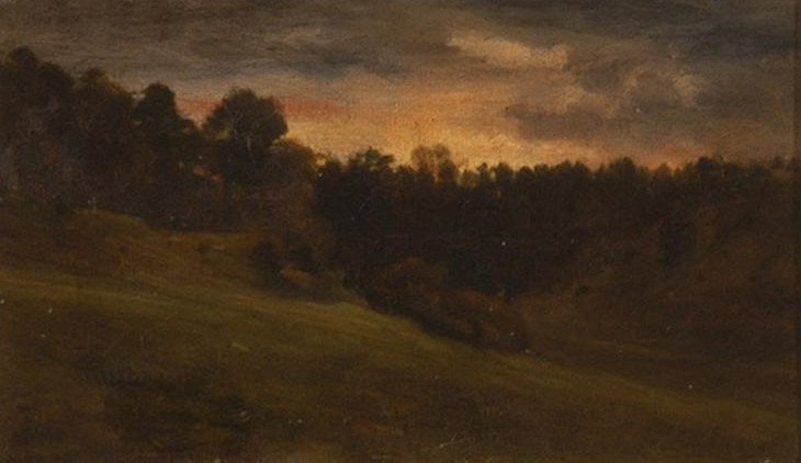 Study of Woods at Saint-Pierre, vintage artwork by Alexandre-Gabriel Decamps, A3 (16x12") Poster Print