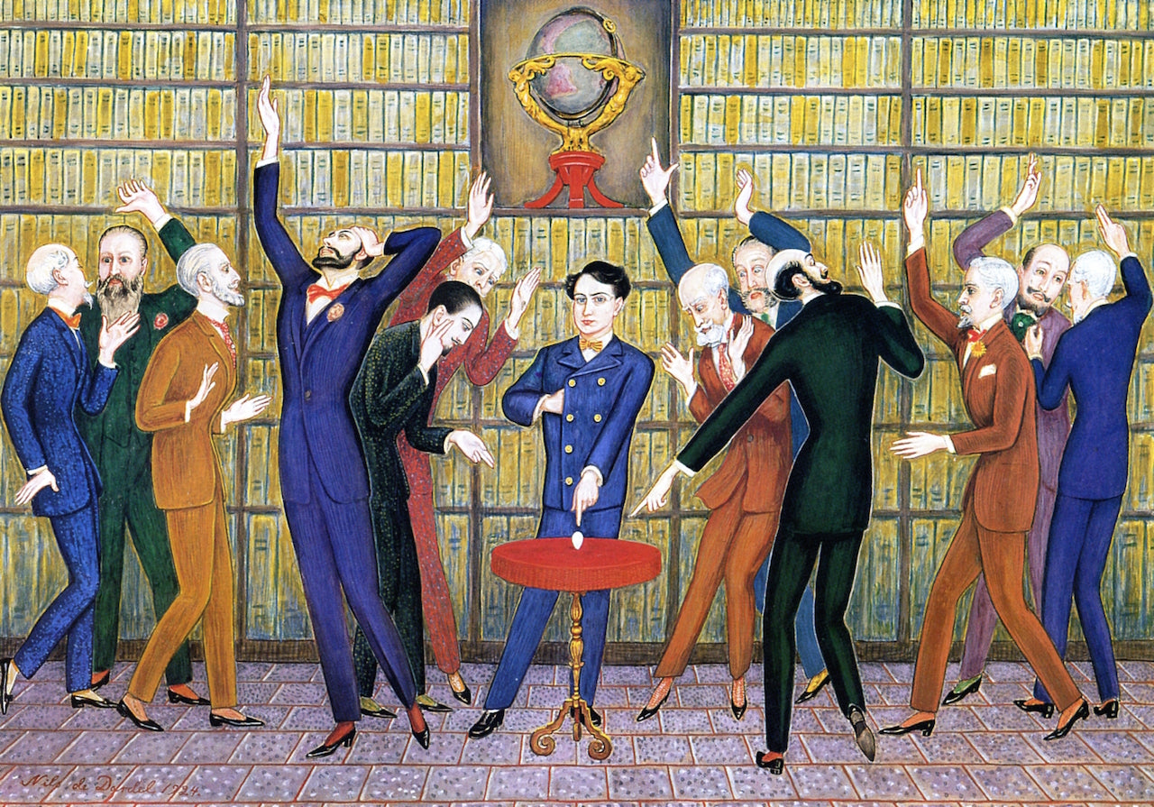 The Egg of Columbus, vintage artwork by Nils Dardel, 12x8" (A4) Poster