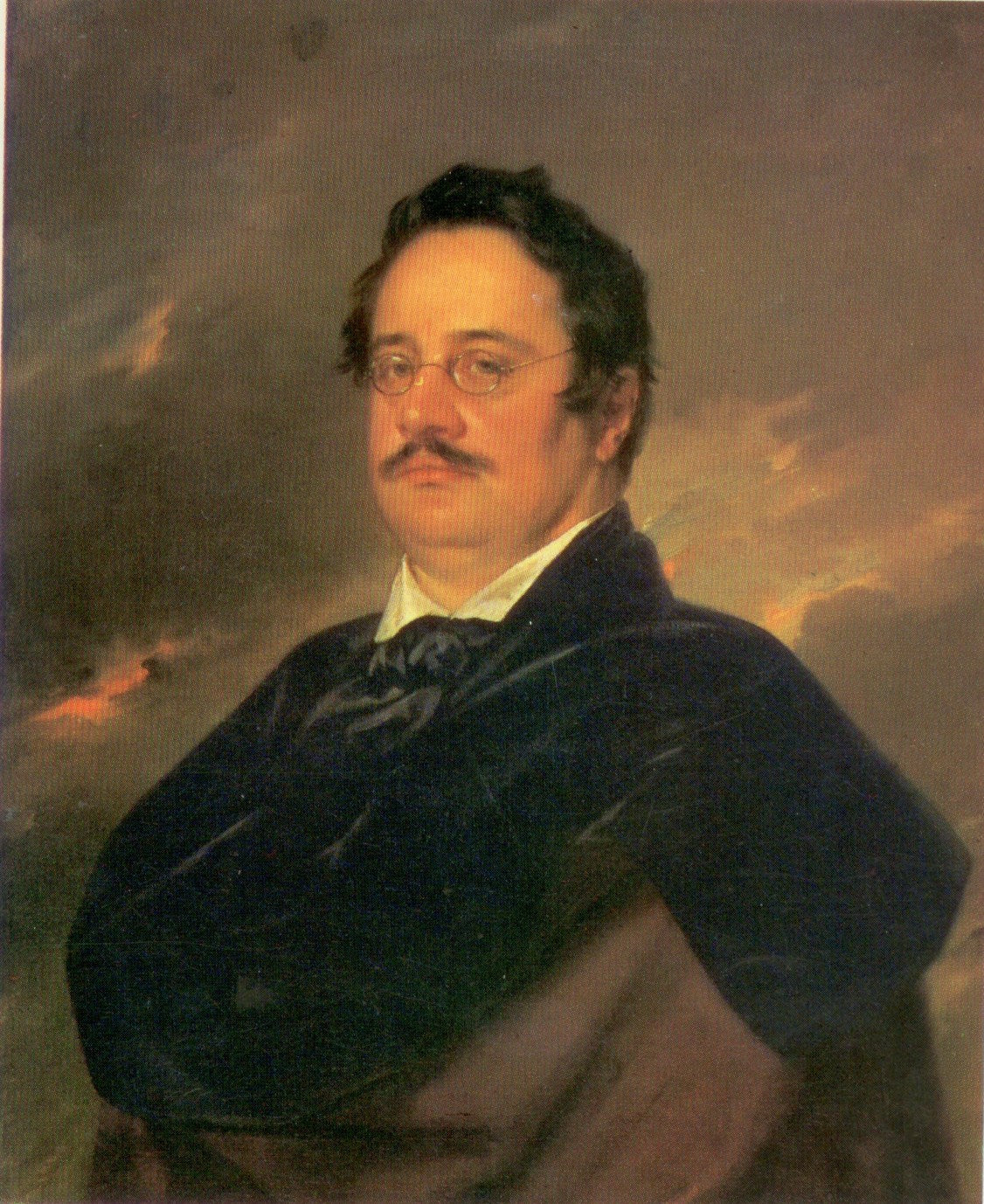 Nikolai Raevsky, vintage artwork by Vasily Tropinin, 12x8" (A4) Poster