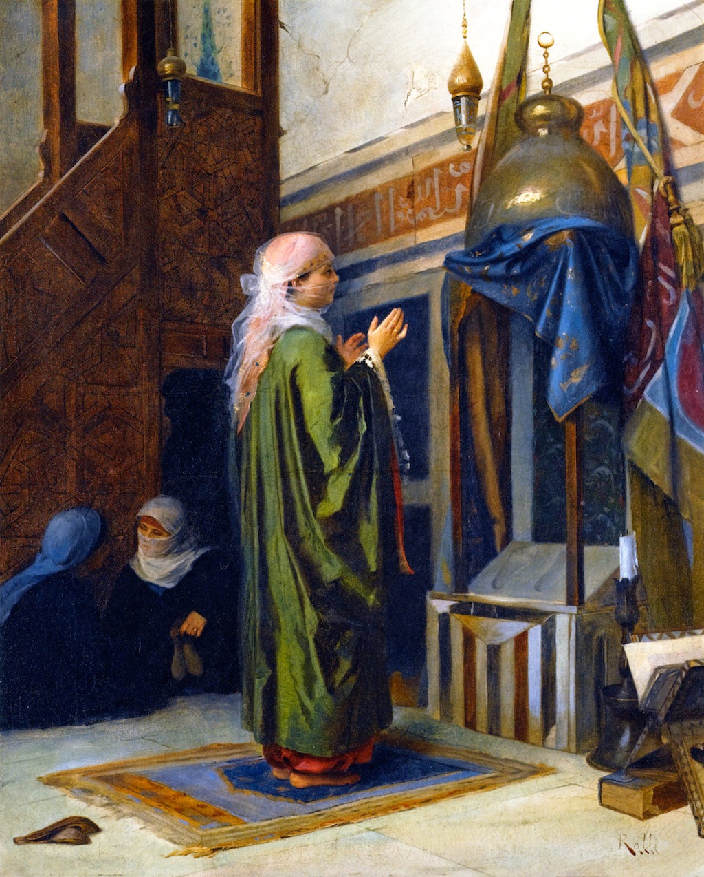 In the Mosque by Theodoros Ralli,A3(16x12")Poster