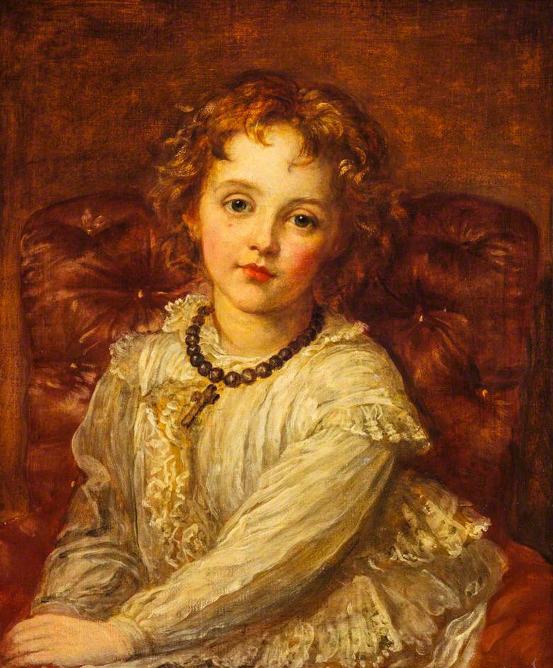 Caroline Muriel Callander, later Mrs Baird, vintage artwork by George Frederic Watts, A3 (16x12") Poster Print