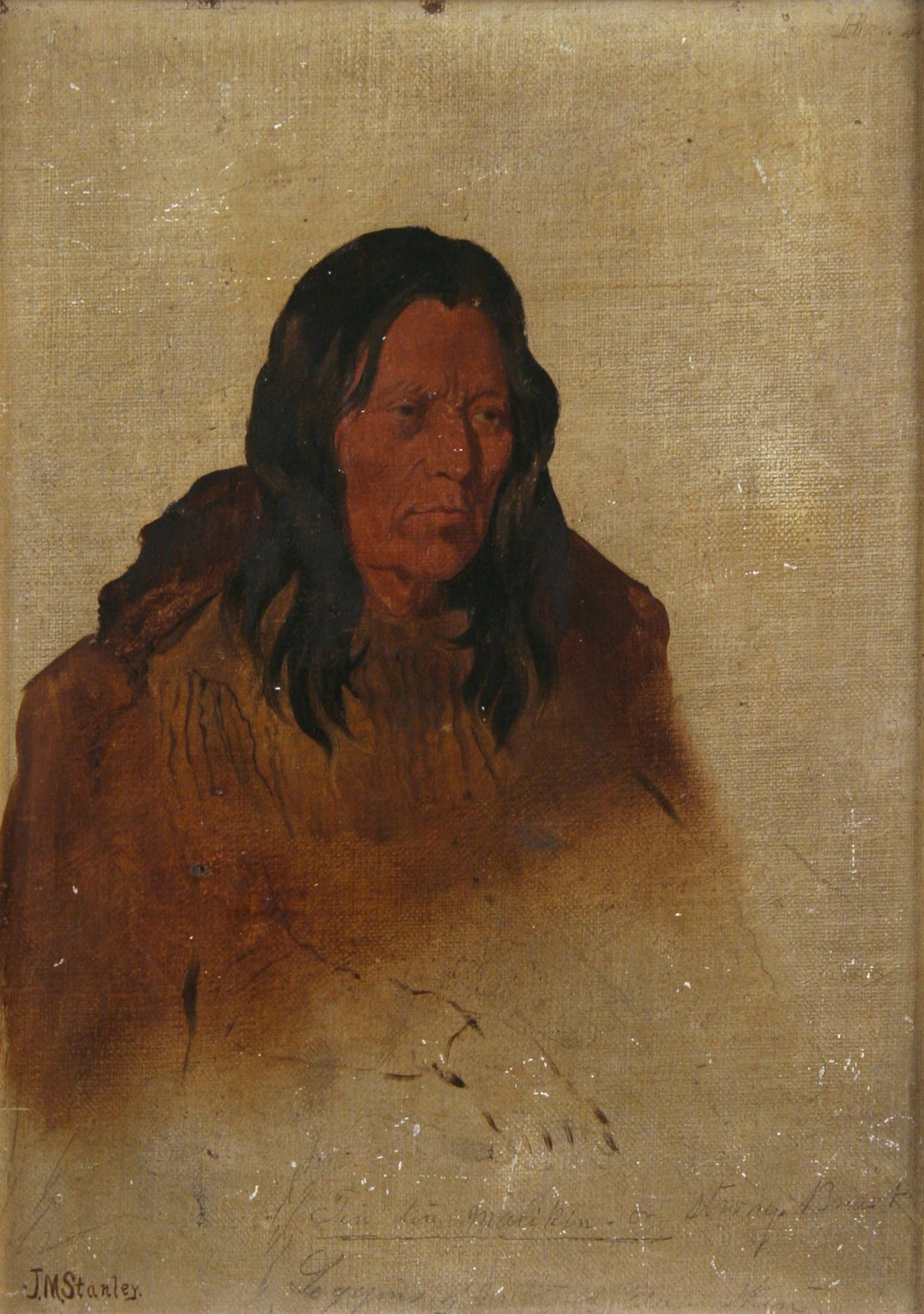 Tin Tin Malikin, vintage artwork by John Mix Stanley, A3 (16x12") Poster Print