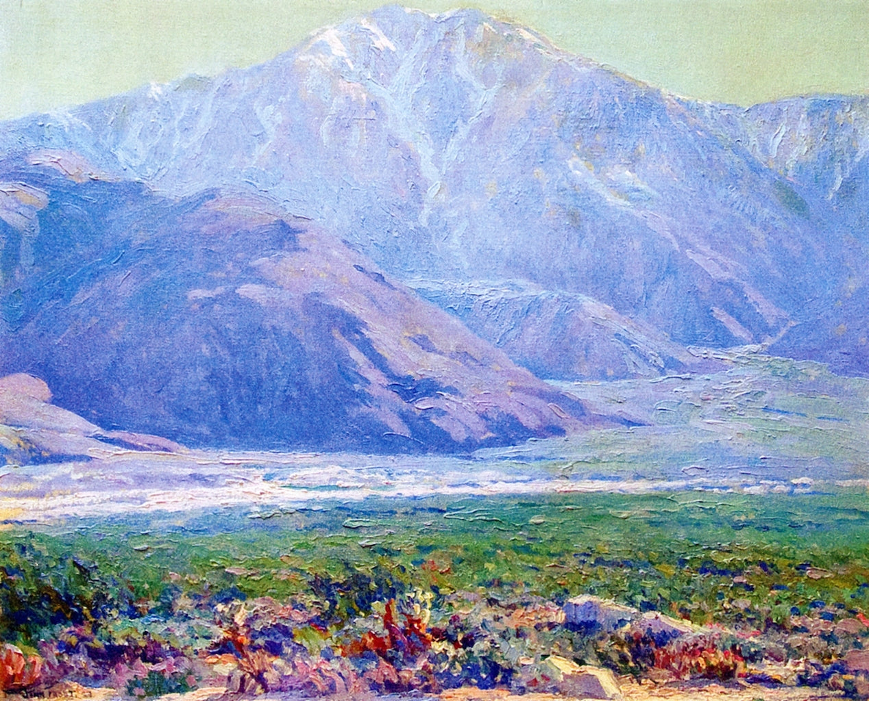 San Jacinto, vintage artwork by John Frost, 12x8" (A4) Poster