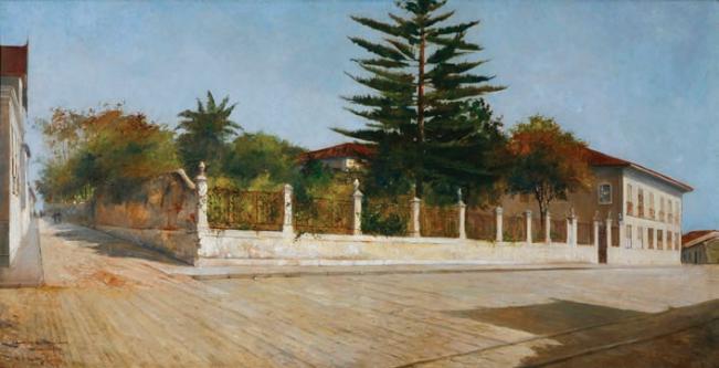 Farm of Consolation, vintage artwork by Antonio Parreiras, 12x8" (A4) Poster