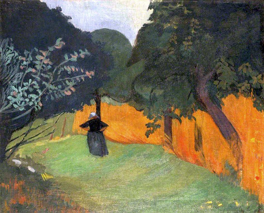 Bretonne au Champ de Ble, vintage artwork by Paul Serusier, 12x8" (A4) Poster