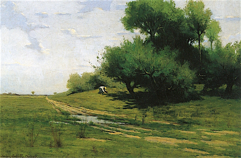 A Pool in the Meadow, vintage artwork by Charles Melville Dewey, 12x8" (A4) Poster