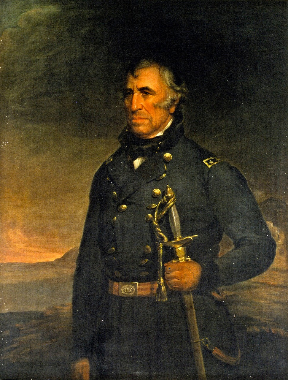 General Zachary Taylor, vintage artwork by Joseph H. Bush, A3 (16x12") Poster Print