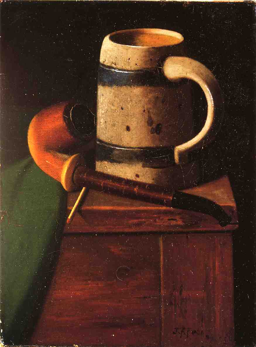 My Pipe and Mug by John Frederick Peto,A3(16x12")Poster