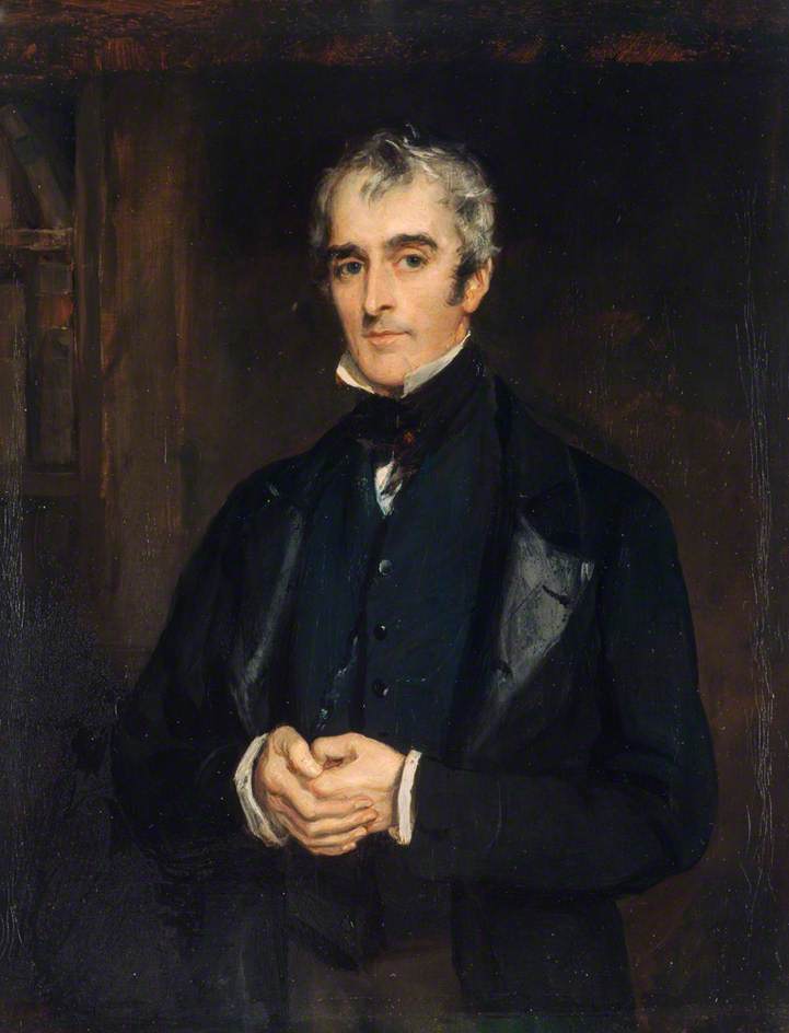 John Gibson Lockhart, vintage artwork by Sir Francis Grant, P.R.A., A3 (16x12") Poster Print