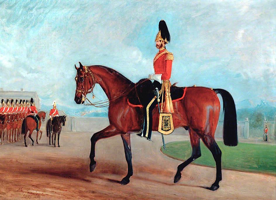 Lieutenant Colonel Arthur Bentinck, Commanding the 7th (Princess Royal's) Dragoon Guards, vintage artwork by John Ferneley, Jr, A3 (16x12") Poster Print