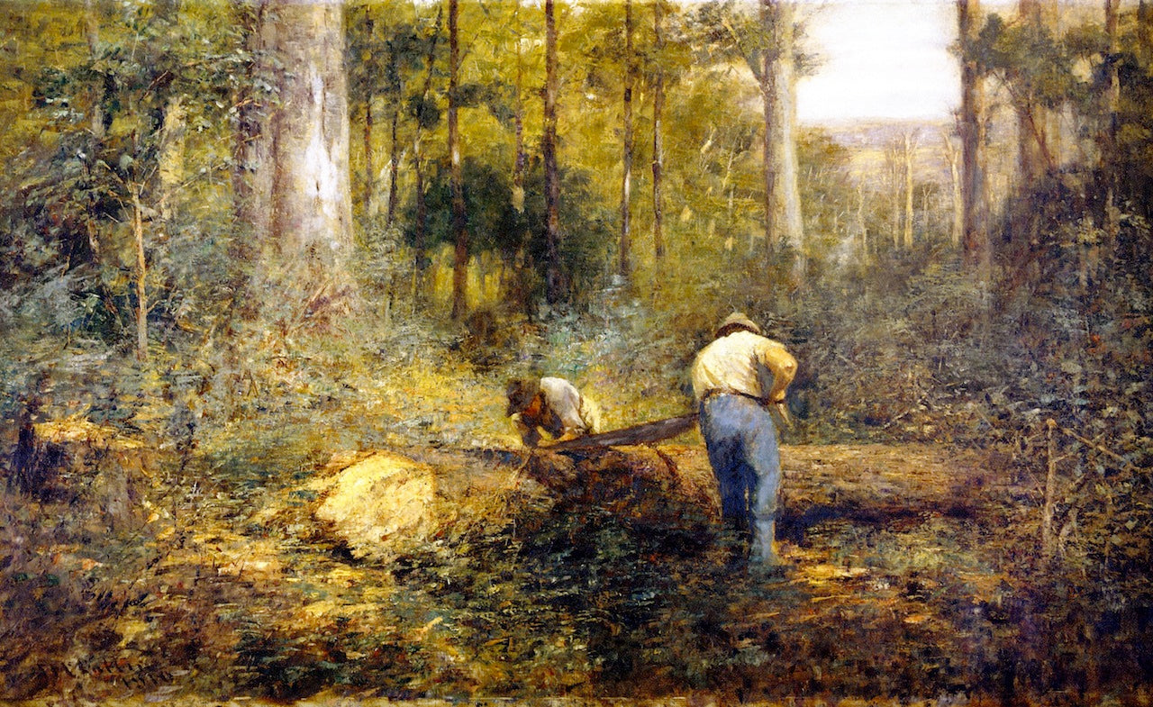 Bush Sawyers by Frederick McCubbin,A3(16x12")Poster