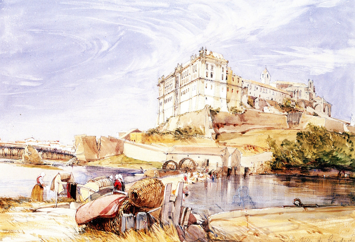 The Hospital of the Pietà, vintage artwork by James Holland, A3 (16x12") Poster Print