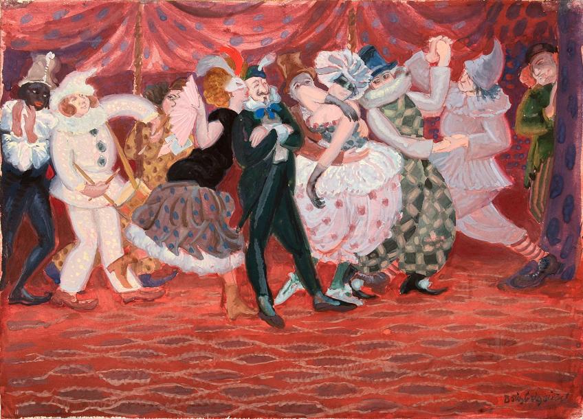 The Masked Ball by Boris Grigoriev,16x12(A3) Poster