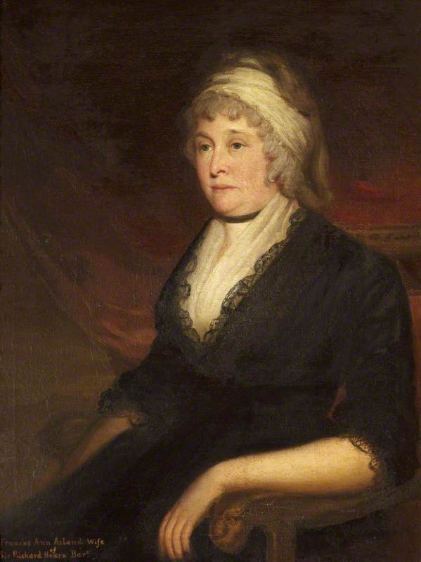 Frances Ann Acland, Lady Hoare, vintage artwork by Samuel Woodforde, 12x8" (A4) Poster
