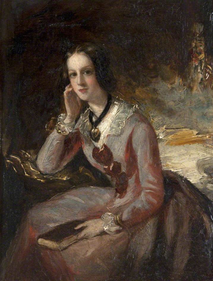 Charlotte Hope Scott, Granddaughter of Sir Walter Scott, vintage artwork by Sir Francis Grant, P.R.A., A3 (16x12") Poster Print