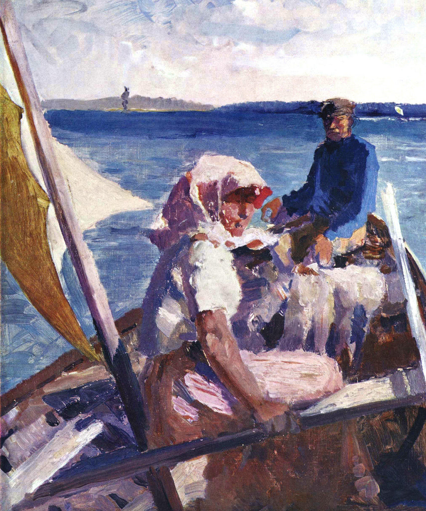 In the Sea, vintage artwork by Albert Edelfelt, 12x8" (A4) Poster