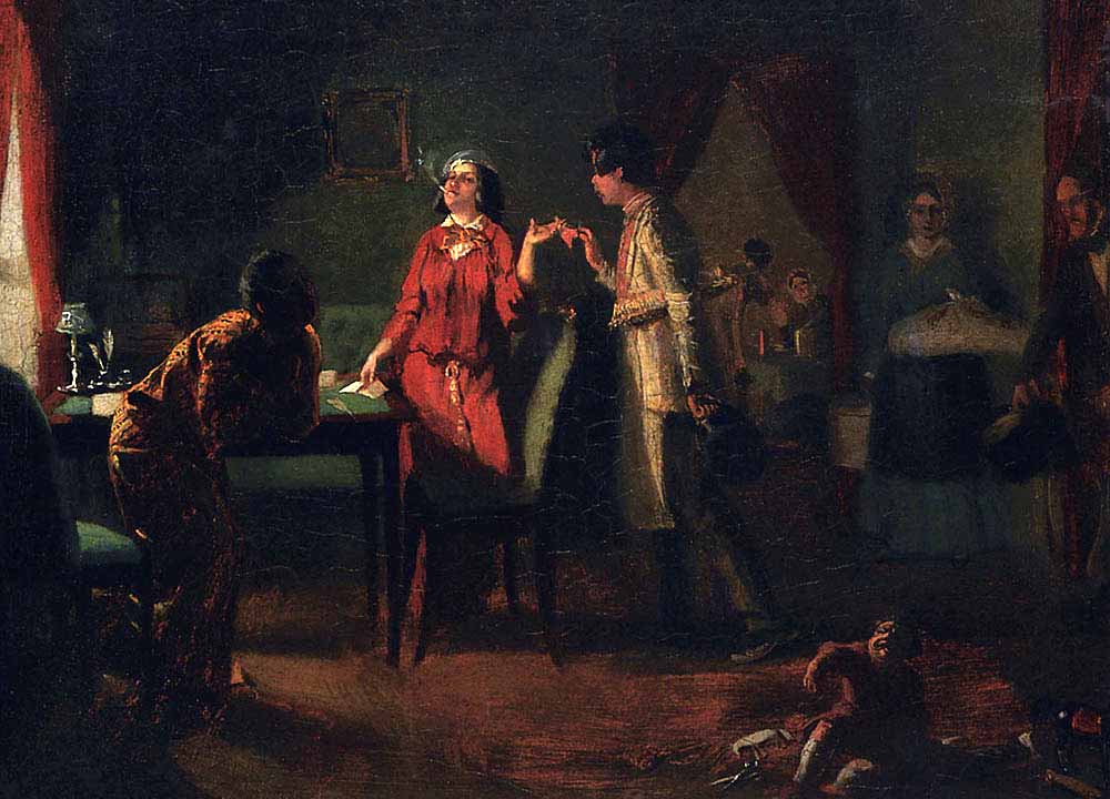 A Woman of Fashion, vintage artwork by Pavel Fedotov, A3 (16x12") Poster Print