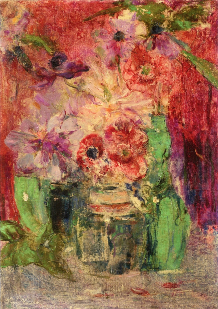 Poppies in a Ginger Jar by Floris Verster,A3(16x12")Poster