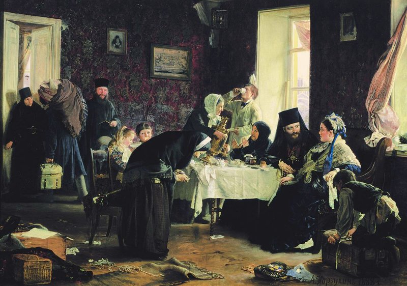 The Monastery Hotel, vintage artwork by Alexei Korzukhin, 12x8" (A4) Poster