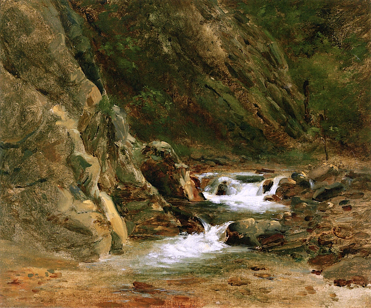 View of a Torrent, vintage artwork by François-Marius Granet, 12x8" (A4) Poster