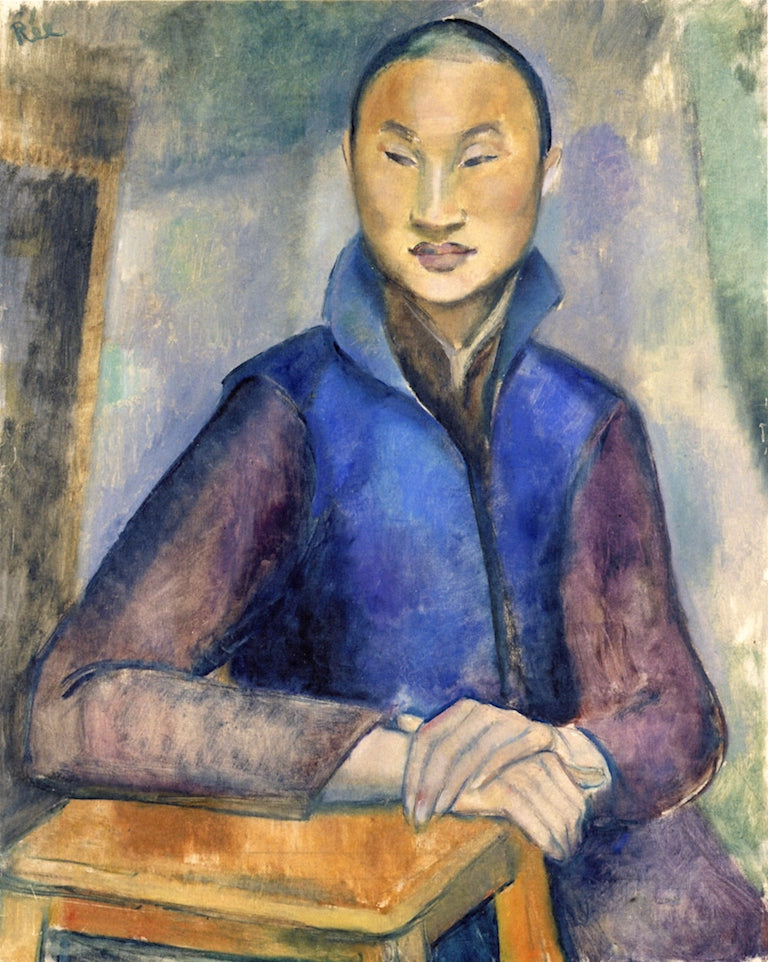 Chinese Youth, vintage artwork by Anita Ree, 12x8" (A4) Poster